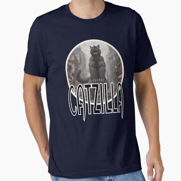 Item preview, Catzilla Cat Standing in a Destroyed City Street designed and sold by CatToot.