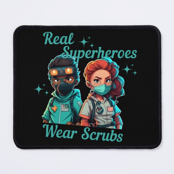 Item preview, Real Superheroes Wear Scrubs designed and sold by designerpriti.