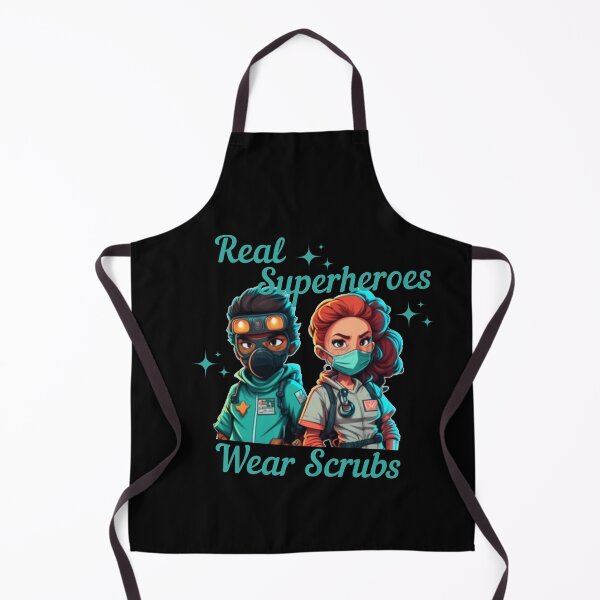 Item preview, Real Superheroes Wear Scrubs designed and sold by designerpriti.