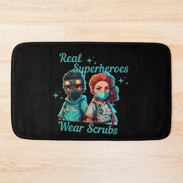 Item preview, Real Superheroes Wear Scrubs designed and sold by designerpriti.