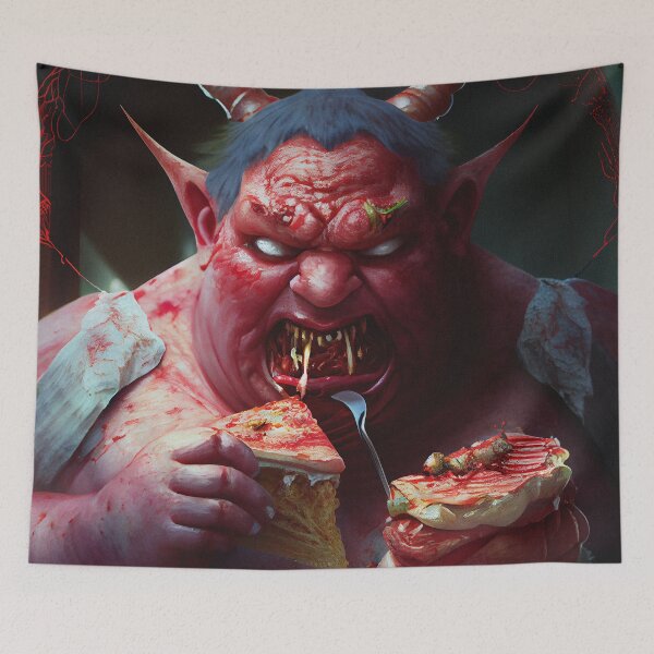 Item preview, Satanic Evil image of Satan's Greed designed and sold by The-Dark-Art.