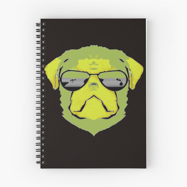 Item preview, Funky Lemon Yellow Pug - Bailando al ritmo retro designed and sold by LearnedAfter30.
