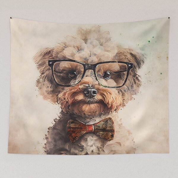 Item preview, Max, the short sighted poodle designed and sold by EmilyDayDreams.