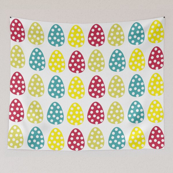 Item preview, Colorful Easter Eggs Happy Easter Pattern designed and sold by Nisha Prabhu.