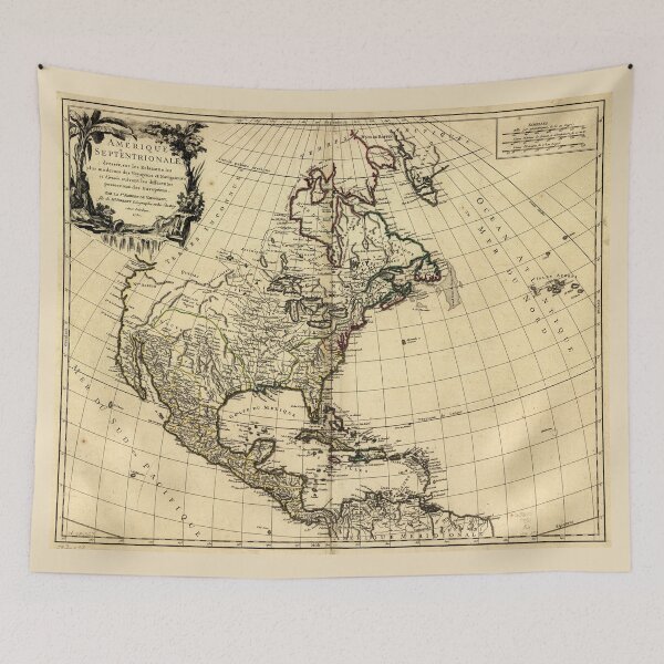 Item preview, Amérique Septentrionale, Map of North America (1758) designed and sold by allhistory.