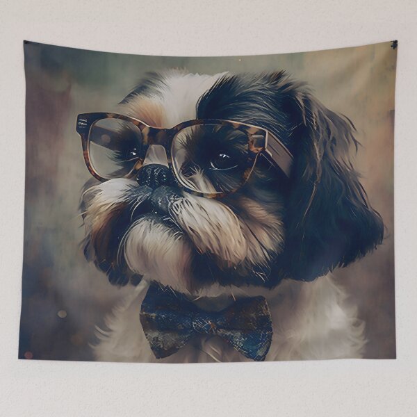 Item preview, Chewy, the short sighted shih tzu designed and sold by EmilyDayDreams.