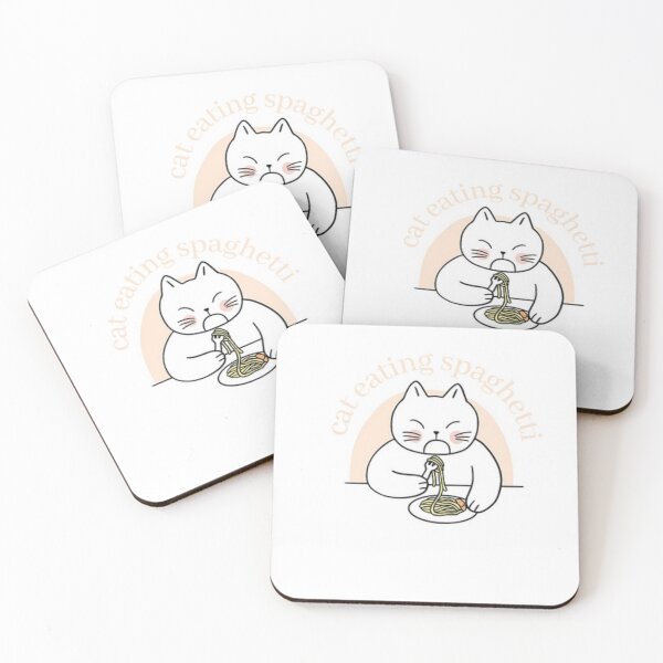 Item preview, cat eating spaghetti designed and sold by Filip  Zubac.