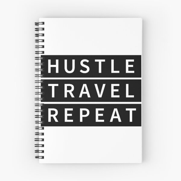Item preview, Hustle Travel Repeat designed and sold by Creativenetic.