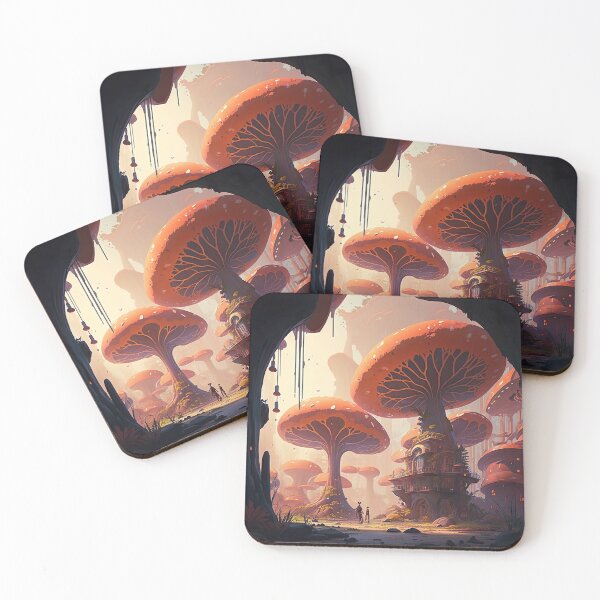 Item preview, Mushroom Inspired City Landscape In An Alien Fantasy World designed and sold by Styrman.