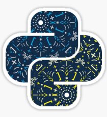 Python Mandala - Snakes version Sticker