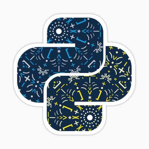 Python Mandala - Snakes version Sticker