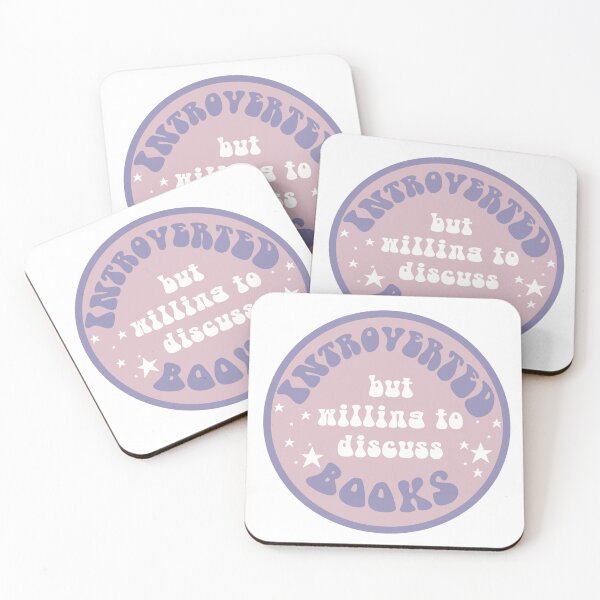 Item preview, Introverted But Willing to Discuss Books designed and sold by Adyson Lee.