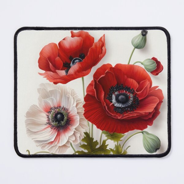 Item preview, Red Anemone Flowers  designed and sold by Vanover Designs.