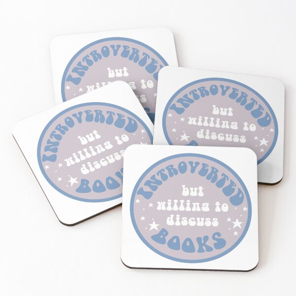 Item preview, Introverted But Willing to Discuss Books designed and sold by Adyson Lee.