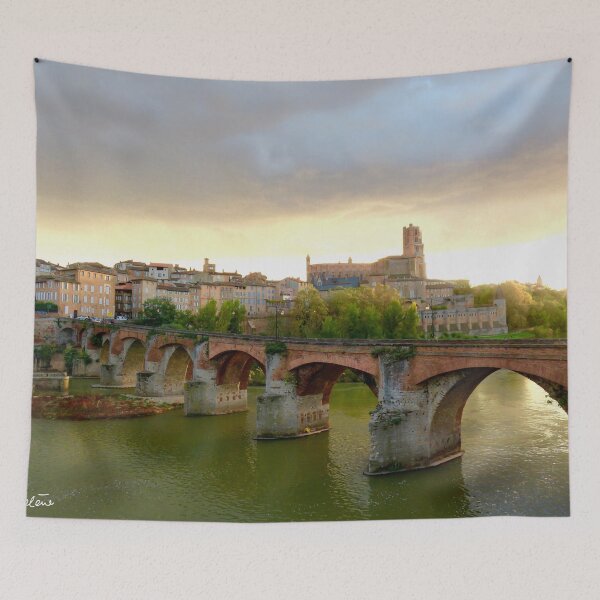 Item preview, The city of Albi, France and the old bridge designed and sold by AHELENE.