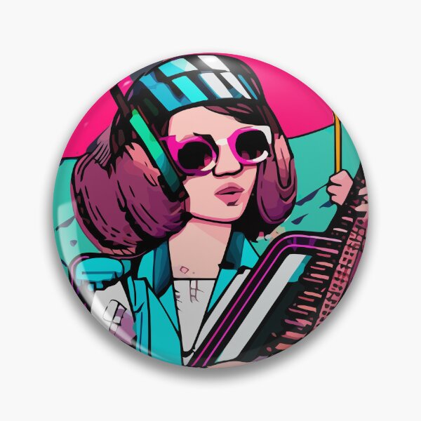 Item preview, "Electric Piano Performance in Futuristic Blue" designed and sold by FunnyShopGirl.