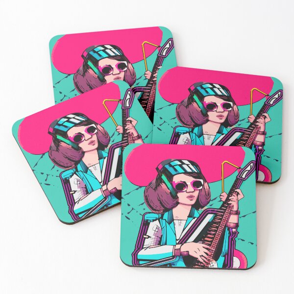 Item preview, "Electric Piano Performance in Futuristic Blue" designed and sold by FunnyShopGirl.