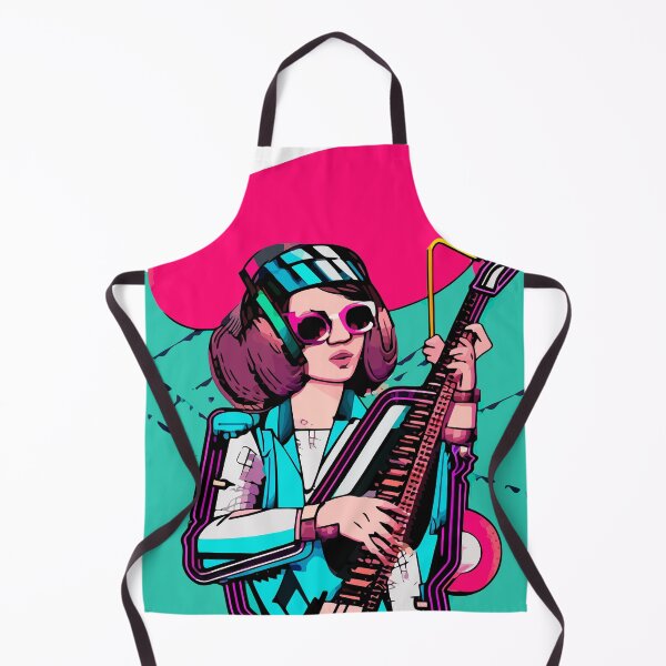 Item preview, "Electric Piano Performance in Futuristic Blue" designed and sold by FunnyShopGirl.