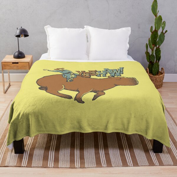 Item preview, Capybara Cowboy Yee Haw Yellow by Tobe Fonseca designed and sold by Tobe Fonseca®.