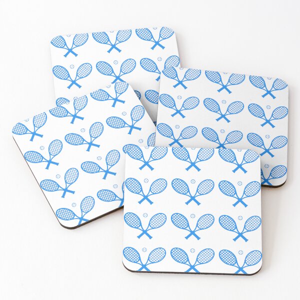 Item preview, Tennis Rackets Print | Blue Tennis Rackets designed and sold by BigCityTennis.