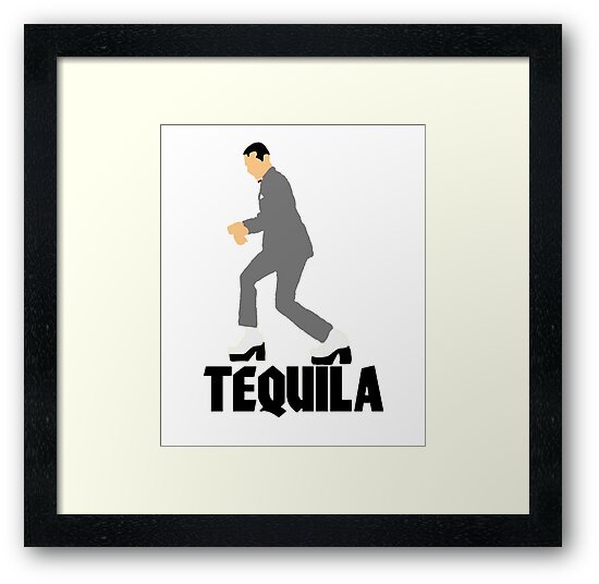 "Pee Wee Herman Tequila Movie art" Framed Prints by SLOMOTSHIRTS