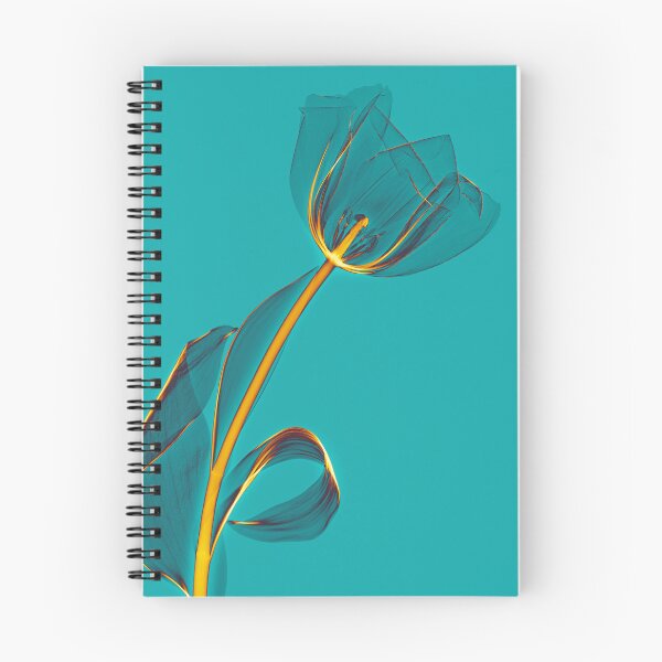 Item preview, Flower in turquoise and yellow, tulip designed and sold by Lanuma.
