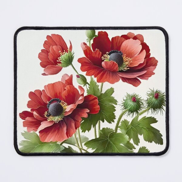 Item preview, Red Anemone Flowers  designed and sold by Vanover Designs.