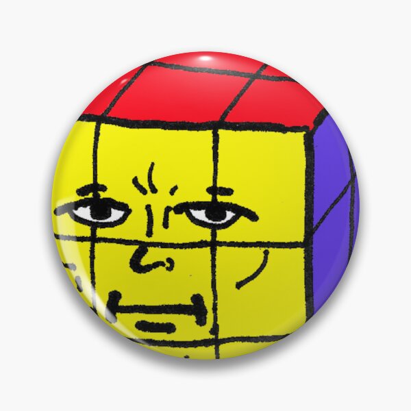 Item preview, Colorful cube toy thing with an odd face designed and sold by reformedfruit.