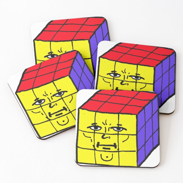 Item preview, Colorful cube toy thing with an odd face designed and sold by reformedfruit.