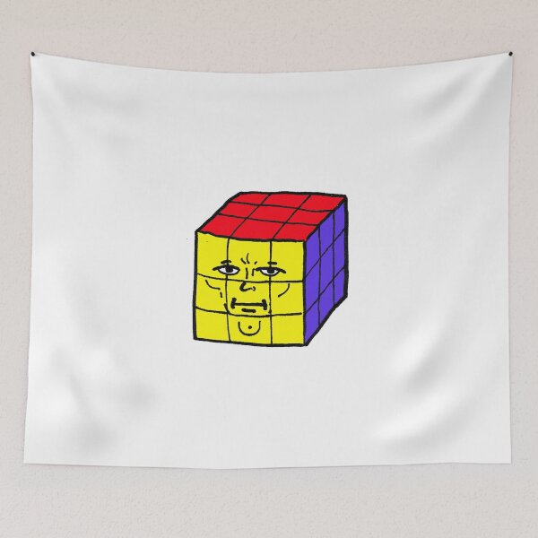 Item preview, Colorful cube toy thing with an odd face designed and sold by reformedfruit.