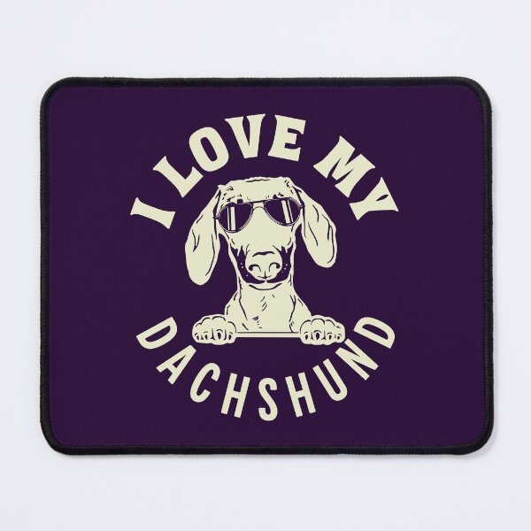 Item preview, I Love My Dachshund Retro designed and sold by Hic21.