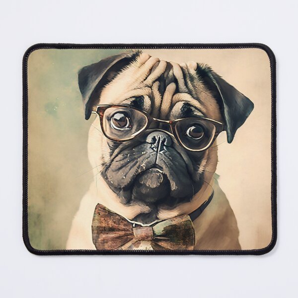 Item preview, Bumble, the short sighted pug designed and sold by EmilyDayDreams.