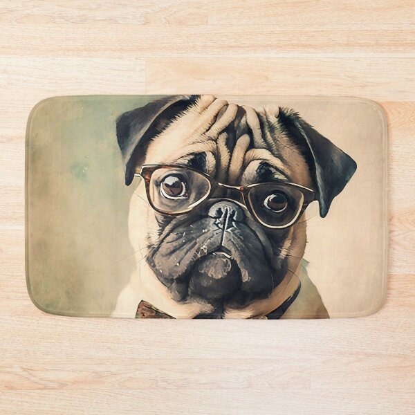 Item preview, Bumble, the short sighted pug designed and sold by EmilyDayDreams.