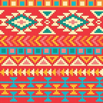 Artwork thumbnail, Seamless Rugged , Native Pattern Rugged by Yes-Monkey