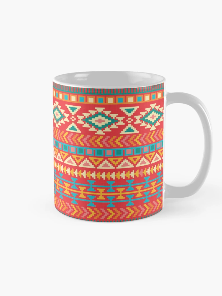 Thumbnail 3 of 6, Coffee Mug, Seamless Rugged , Native Pattern Rugged designed and sold by Yes-Monkey.