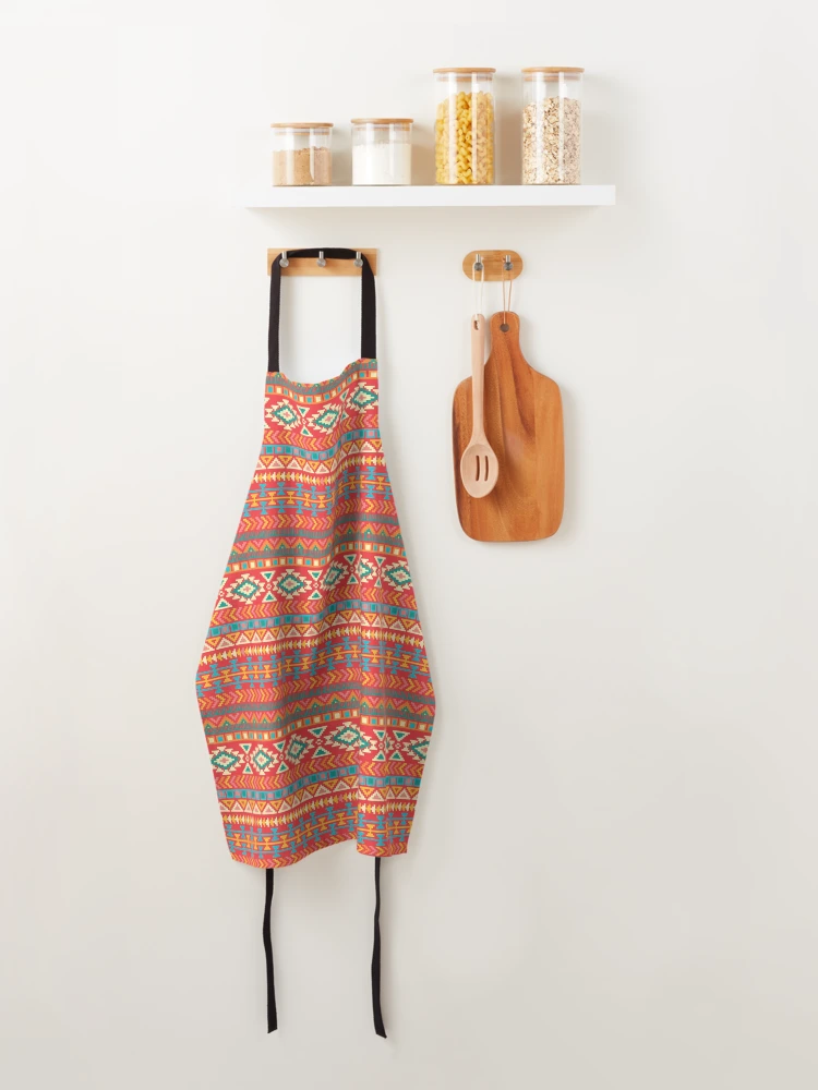 Thumbnail 4 of 6, Apron, Seamless Rugged , Native Pattern Rugged designed and sold by Yes-Monkey.