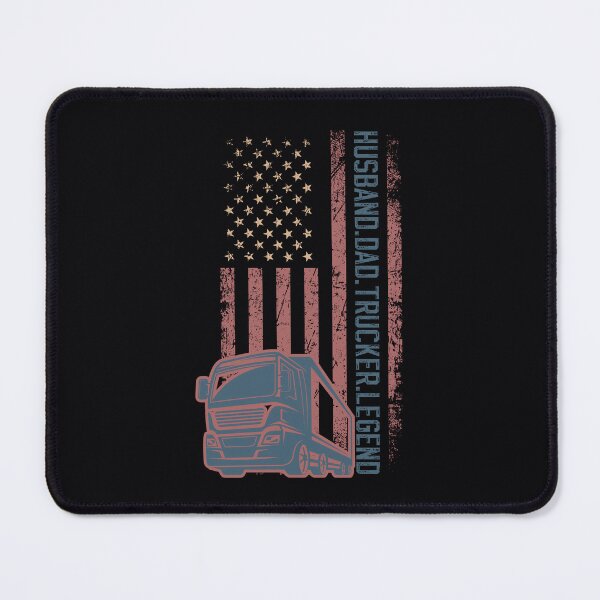 Item preview, Funny and Cool HUSBAND DAD TRUCKER LEGEND Classic Retro Vintage Distressed US Flag Truck Lover, Trucking Humor, Trucker Papa, Trucking Legend Slogan for Papa designed and sold by zenturtlemerch.