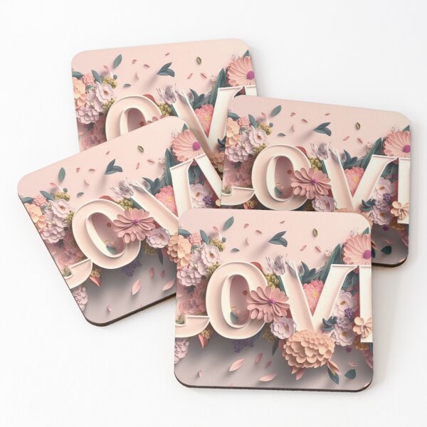 Item preview, Love Lettering with Flowers designed and sold by pedrogag.