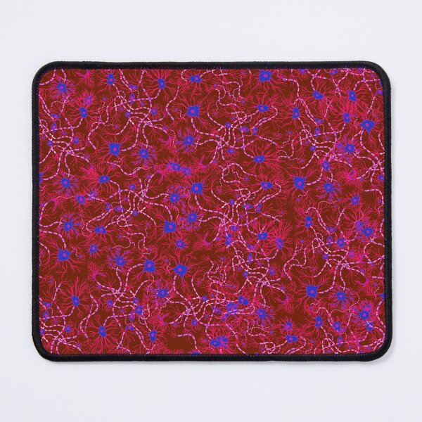 Item preview, Red and Dark Blue Neuron Pattern designed and sold by vividbiology.
