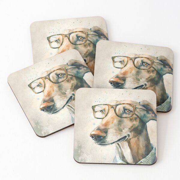 Item preview, Melvin, the short sighted greyhound designed and sold by EmilyDayDreams.