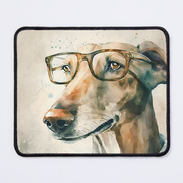 Item preview, Melvin, the short sighted greyhound designed and sold by EmilyDayDreams.
