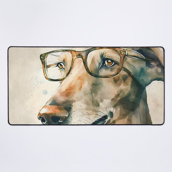 Item preview, Melvin, the short sighted greyhound designed and sold by EmilyDayDreams.