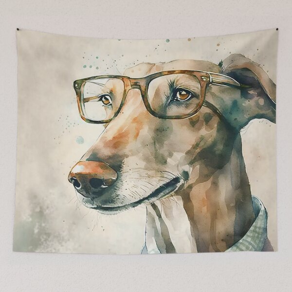 Item preview, Melvin, the short sighted greyhound designed and sold by EmilyDayDreams.