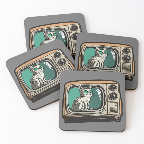Item preview, Catflix 5 cutout version, cartoon ugly cat is in the television  designed and sold by EmeraldeaArt.