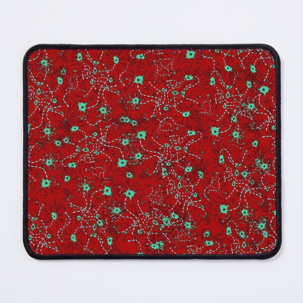 Item preview, Red and Green Neuron Pattern designed and sold by vividbiology.