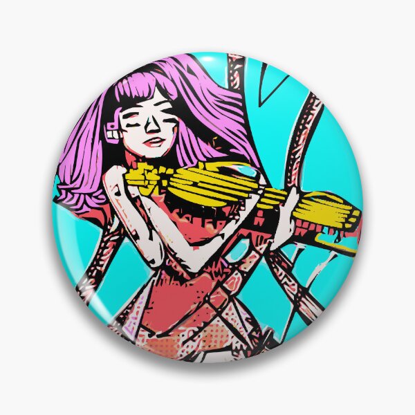Item preview, "Electric Violinist in a orage Dress" designed and sold by FunnyShopGirl.