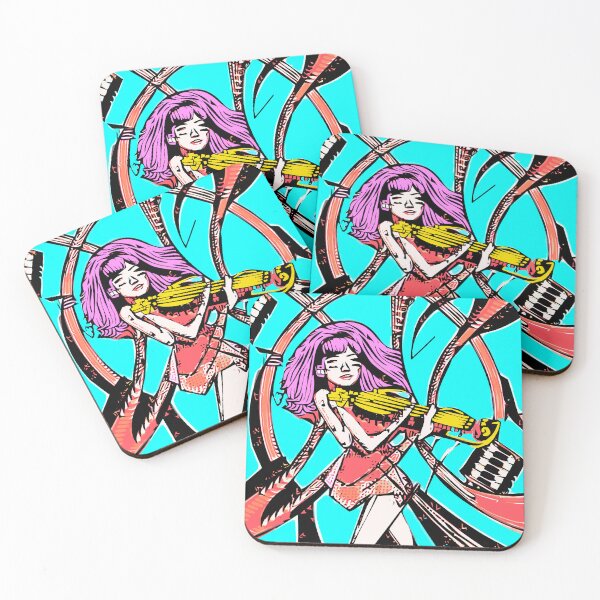 Item preview, "Electric Violinist in a orage Dress" designed and sold by FunnyShopGirl.