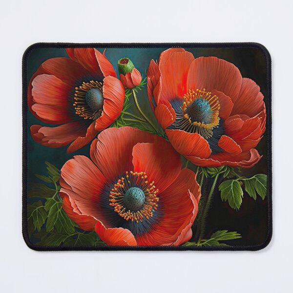 Item preview, Red Anemone Flowers  designed and sold by Vanover Designs.