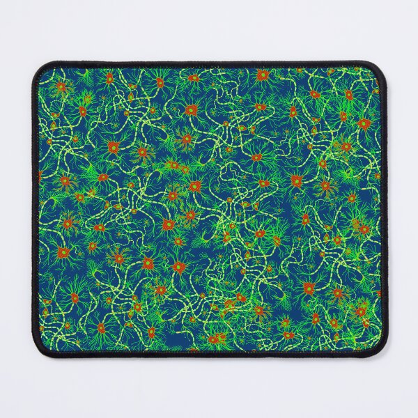 Item preview, Red and Blue Neuron Pattern designed and sold by vividbiology.