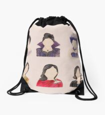Once Upon a Regina Mills Watercolour Drawstring Bag